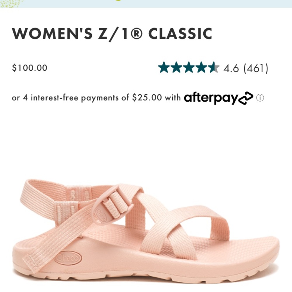 Chacos desert rose (fit like size 11)